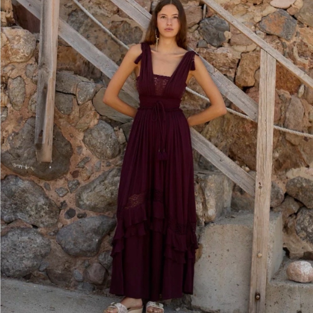 Free People Santa Maria Sleeveless Maxi Dress Medium